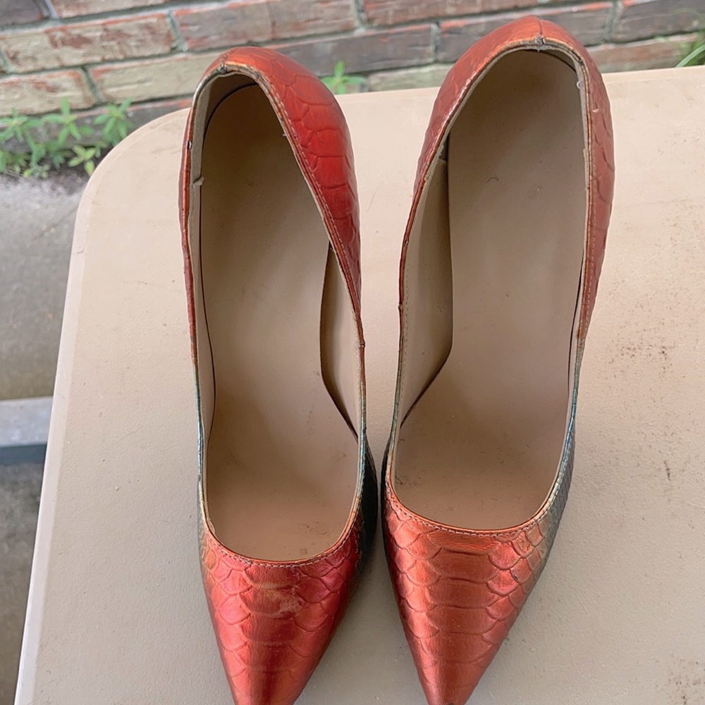 These snakeskin heels  have only worn once